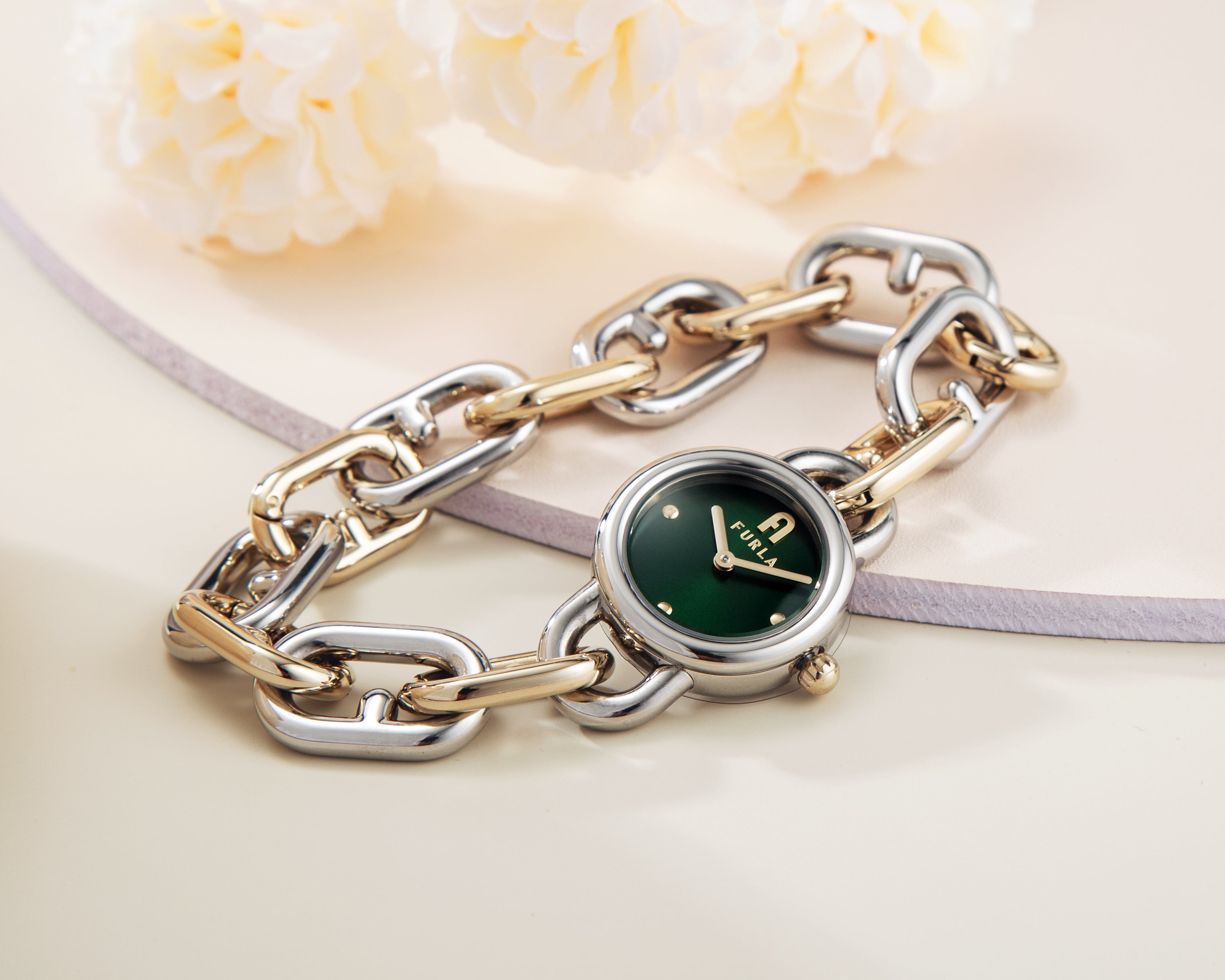 Đồng Hồ Nữ Chain Bracelet Two Tone