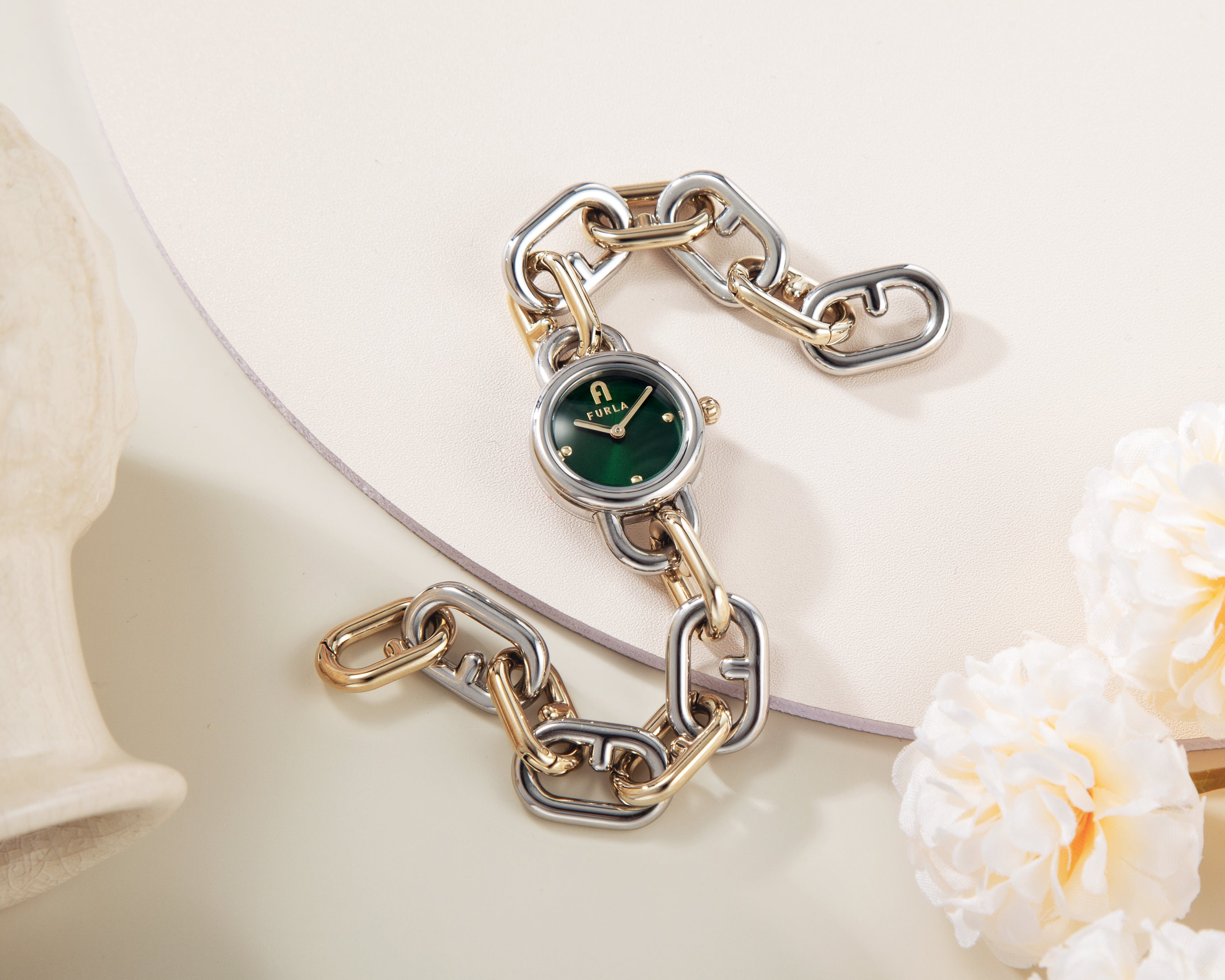 Đồng Hồ Nữ Chain Bracelet Two Tone