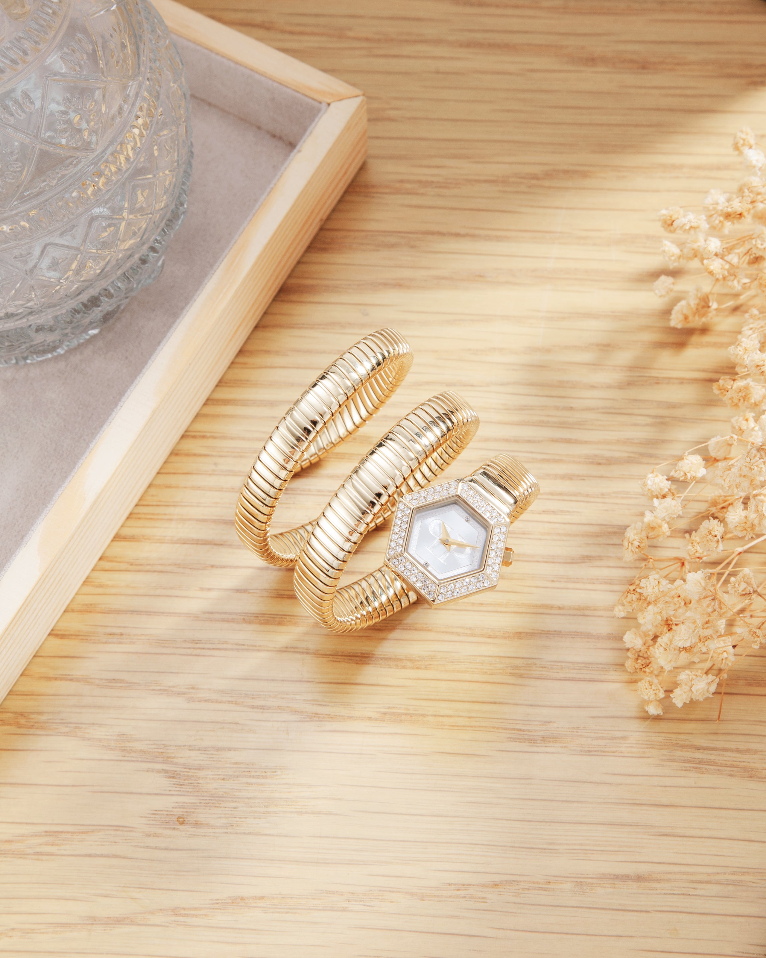 Đồng Hồ Nữ Snake Hexagon Ladies