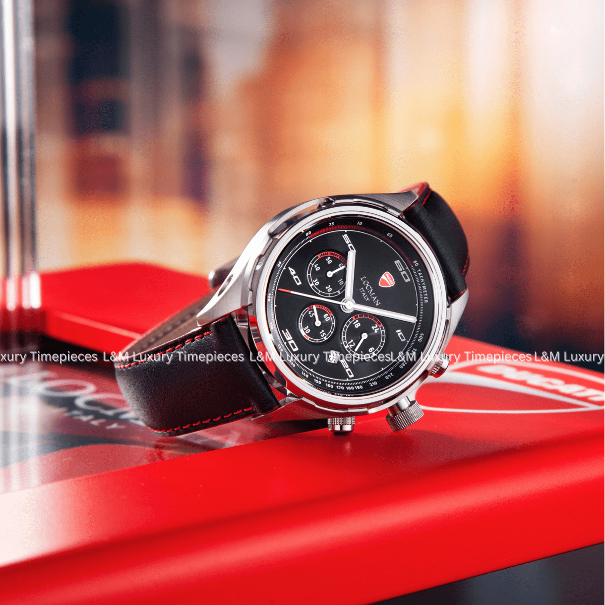LOCMAN Đồng Hồ Nam Ducati Chrono Quartz D121A01S - 00bkwrpkr - L&M Luxury Timepieces