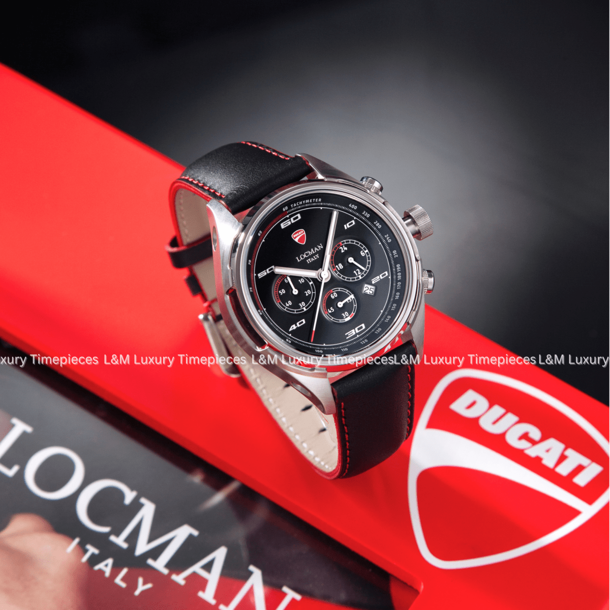 LOCMAN Đồng Hồ Nam Ducati Chrono Quartz D121A01S - 00bkwrpkr - L&M Luxury Timepieces