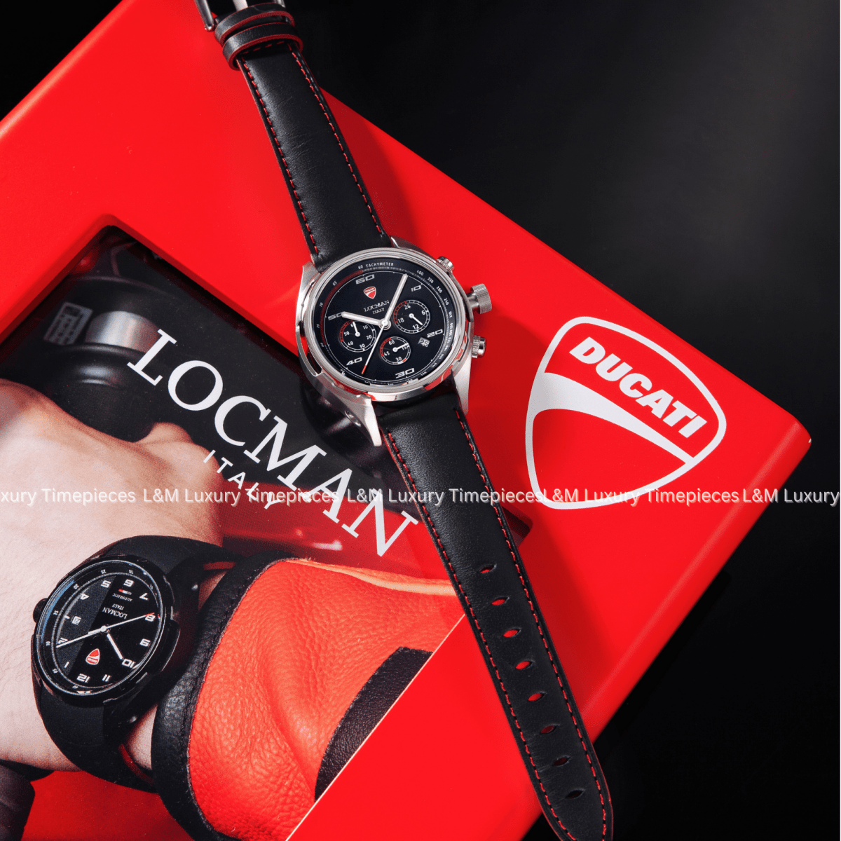 LOCMAN Đồng Hồ Nam Ducati Chrono Quartz D121A01S - 00bkwrpkr - L&M Luxury Timepieces