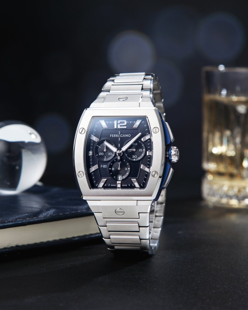 FERRAGAMO Đồng Hồ Nam F - 8 Tonneau SFKE00724 - L&M Luxury Timepieces