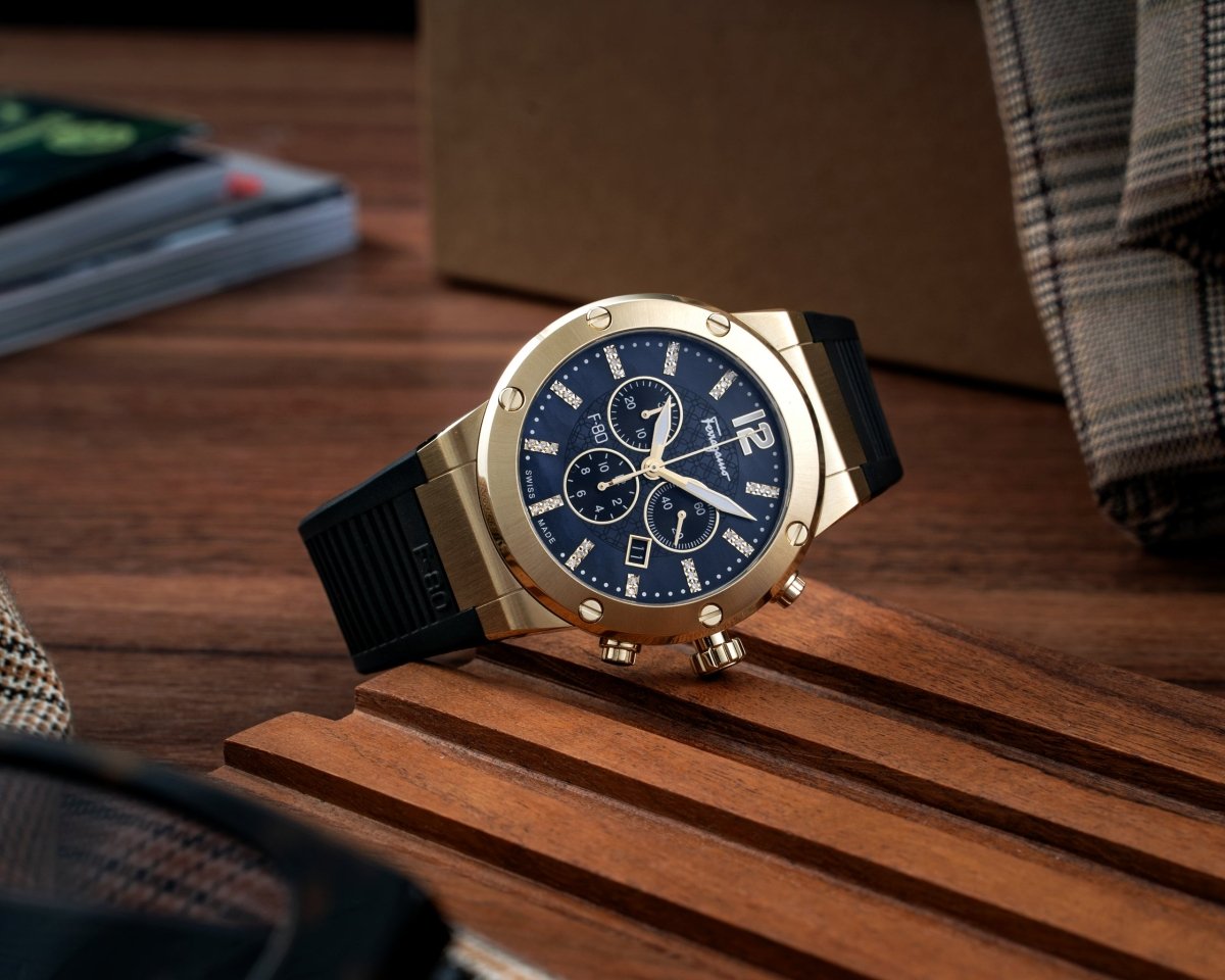 FERRAGAMO Đồng Hồ Nam F-80 Diamond SFUP00122 - L&M Luxury Timepieces