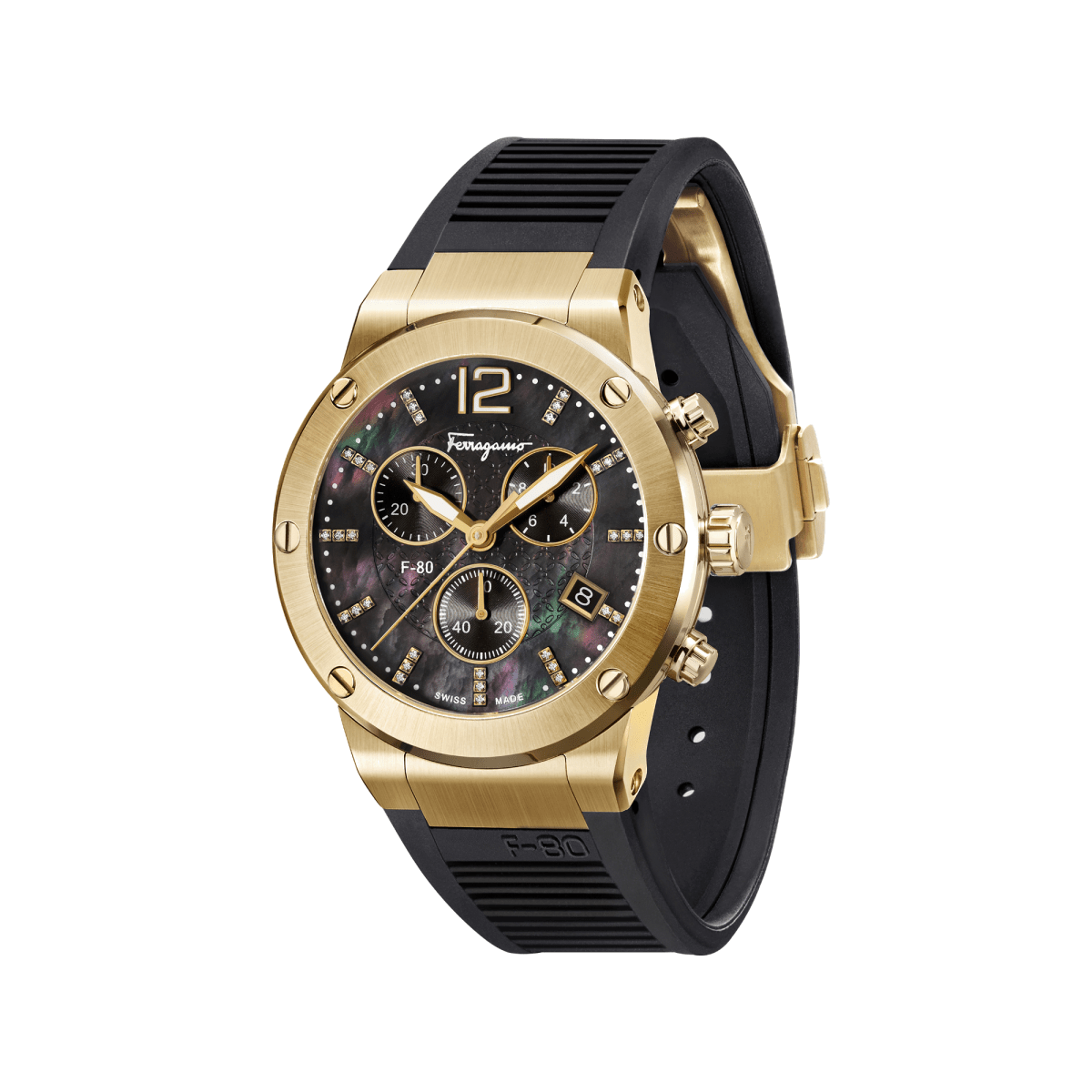FERRAGAMO Đồng Hồ Nam F-80 Diamond SFUP00122 - L&M Luxury Timepieces