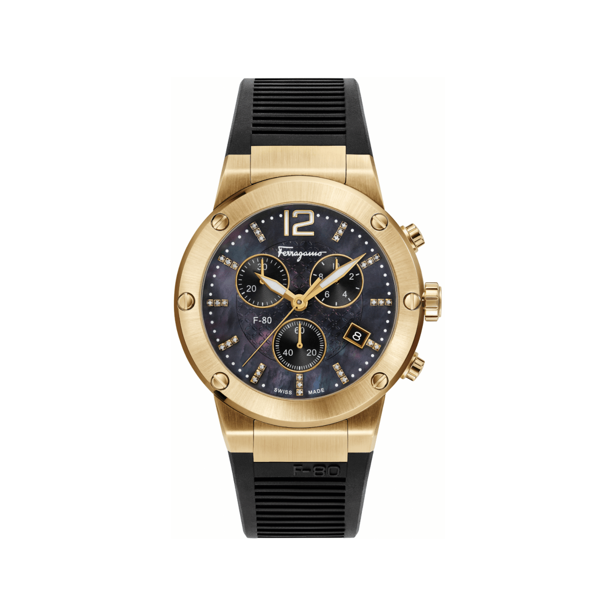 FERRAGAMO Đồng Hồ Nam F-80 Diamond SFUP00122 - L&M Luxury Timepieces