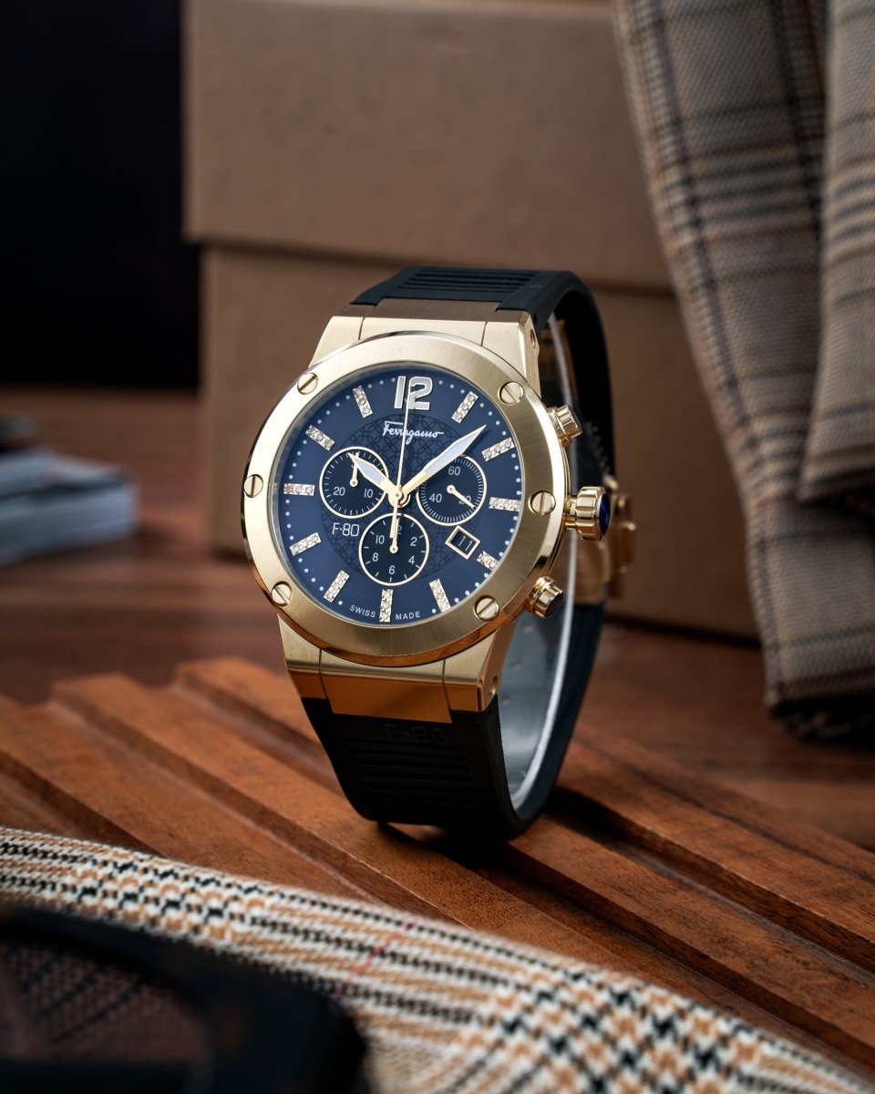 FERRAGAMO Đồng Hồ Nam F-80 Diamond SFUP00122 - L&M Luxury Timepieces