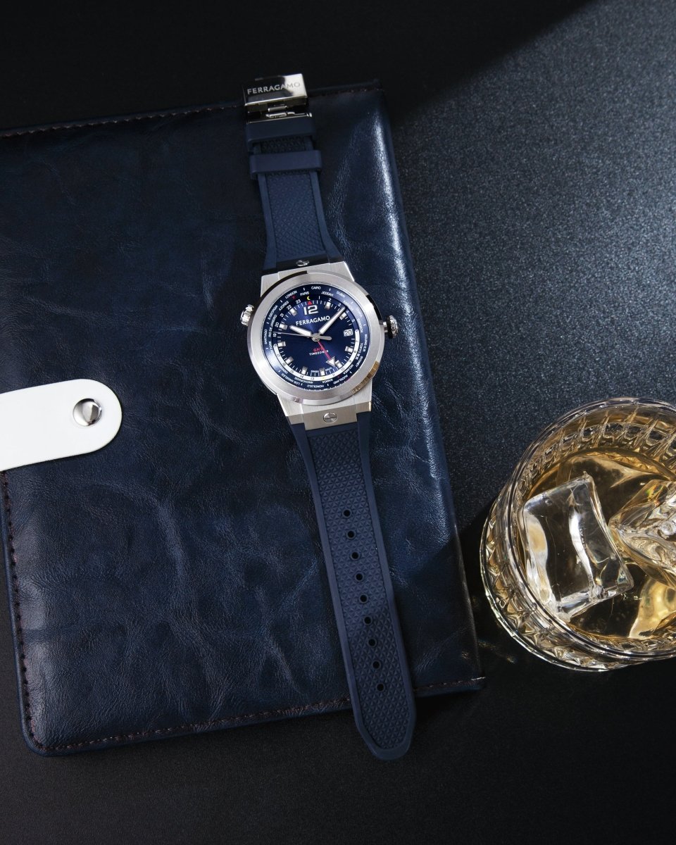 FERRAGAMO Đồng Hồ Nam F8 Worldtime Gmt SFHA00124 - L&M Luxury Timepieces