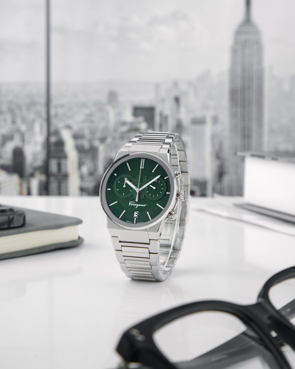 FERRAGAMO Đồng Hồ Nam Sapphire Chrono SFME00421 - L&M Luxury Timepieces