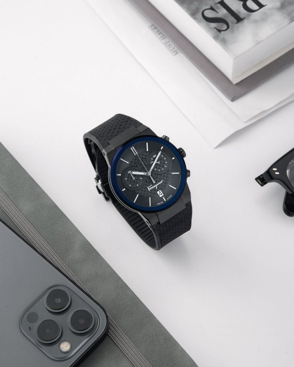 FERRAGAMO Đồng Hồ Nam Sapphire Chrono SFME00621 - L&M Luxury Timepieces