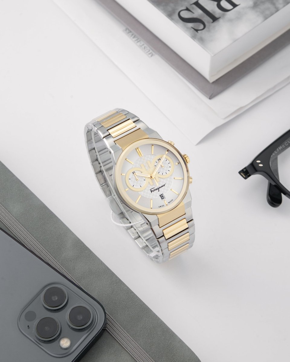 FERRAGAMO Đồng Hồ Nam Sapphire Chrono SFME00821 - L&M Luxury Timepieces