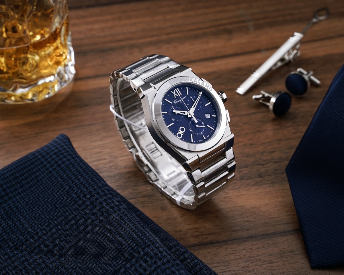 FERRAGAMO Đồng Hồ Nam Vega Chrono SFMR00422 - L&M Luxury Timepieces