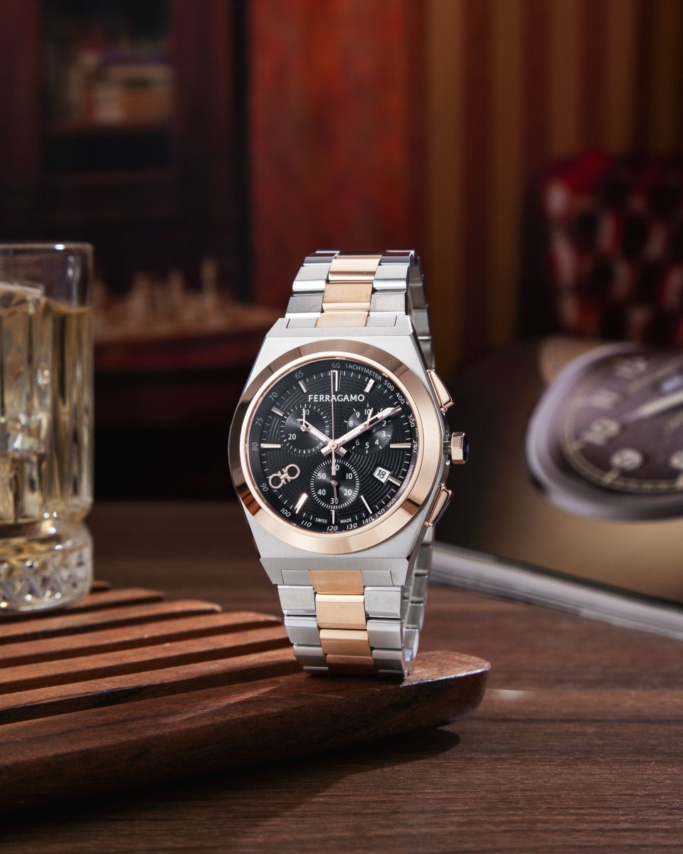 FERRAGAMO Đồng Hồ Nam Vega Uper Chrono SFVA00524 - L&M Luxury Timepieces