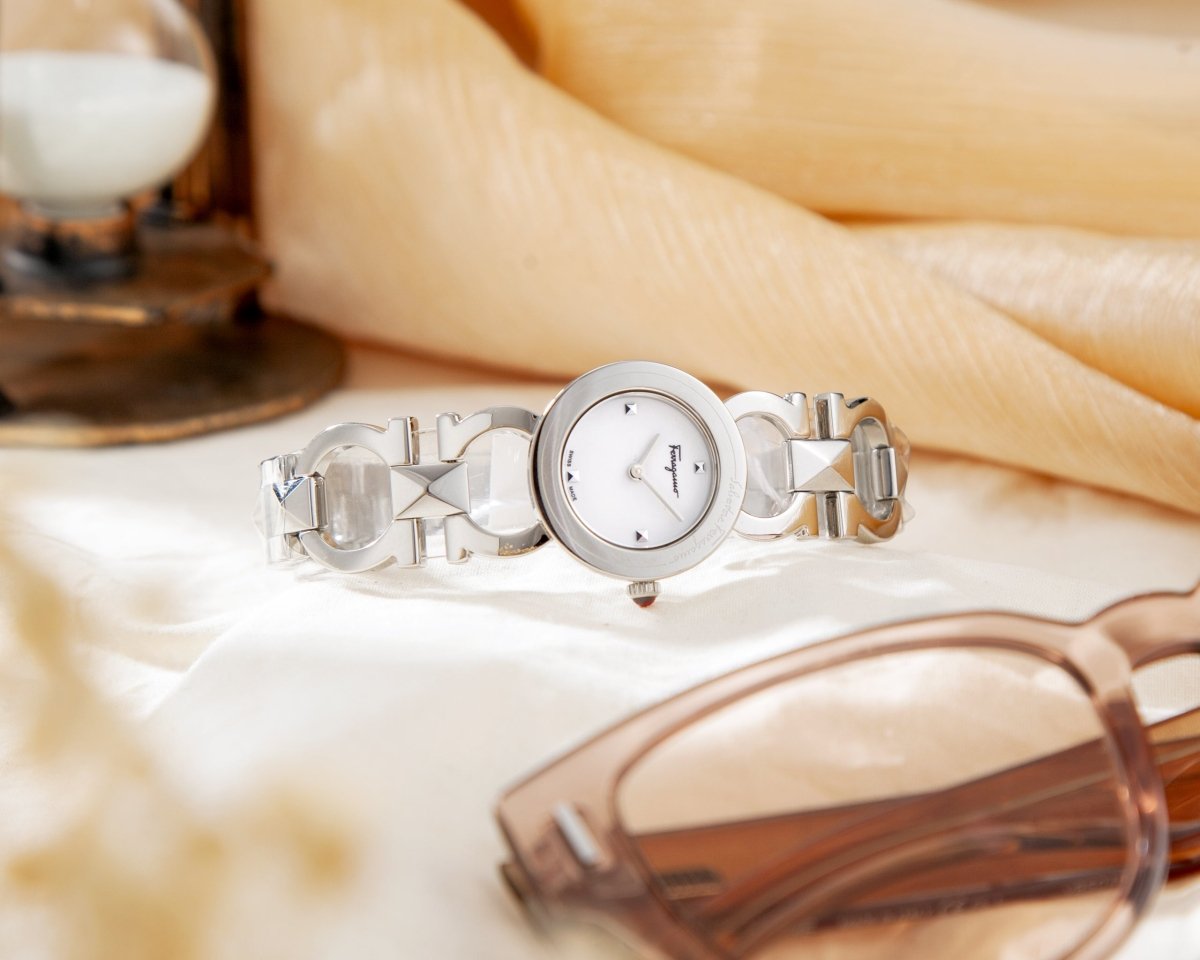 FERRAGAMO Đồng Hồ Nữ Double Gancini Stud SFMI00122 - L&M Luxury Timepieces