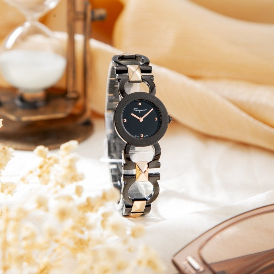 FERRAGAMO Đồng Hồ Nữ Double Gancini Stud SFMI00422 - L&M Luxury Timepieces