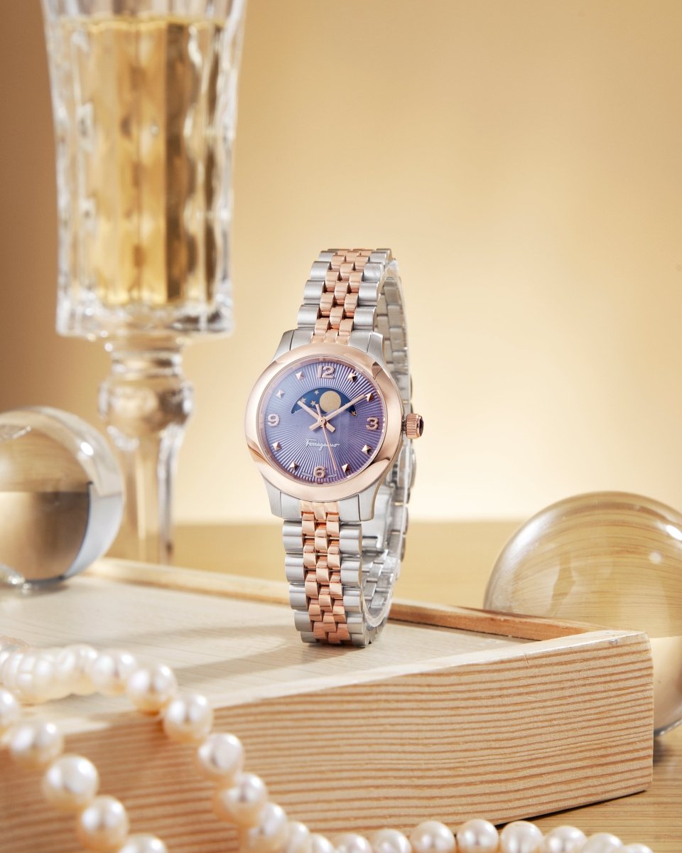 FERRAGAMO Đồng Hồ Nữ Duo Moonphase SFMN00322 - L&M Luxury Timepieces