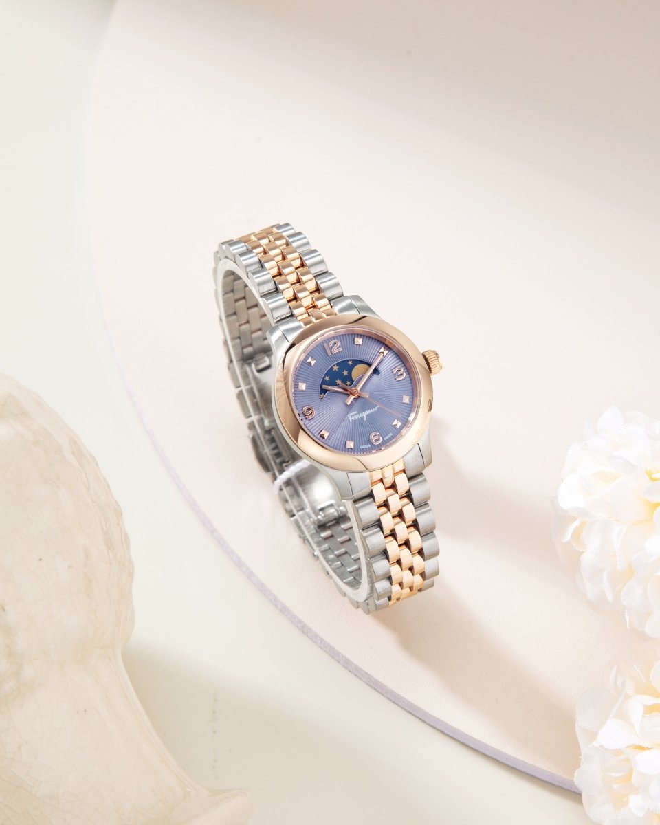 FERRAGAMO Đồng Hồ Nữ Duo Moonphase SFMN00322 - L&M Luxury Timepieces