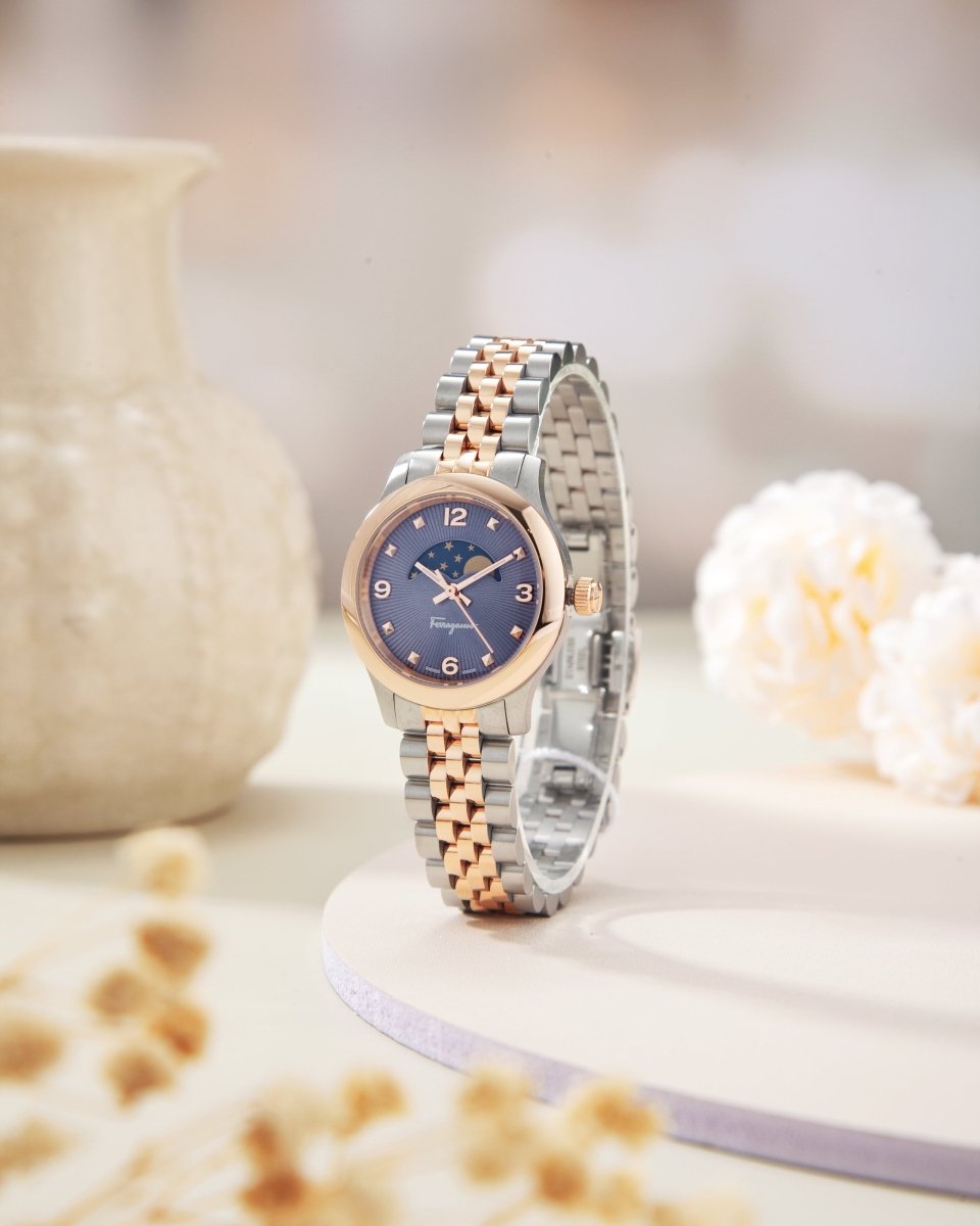 FERRAGAMO Đồng Hồ Nữ Duo Moonphase SFMN00322 - L&M Luxury Timepieces
