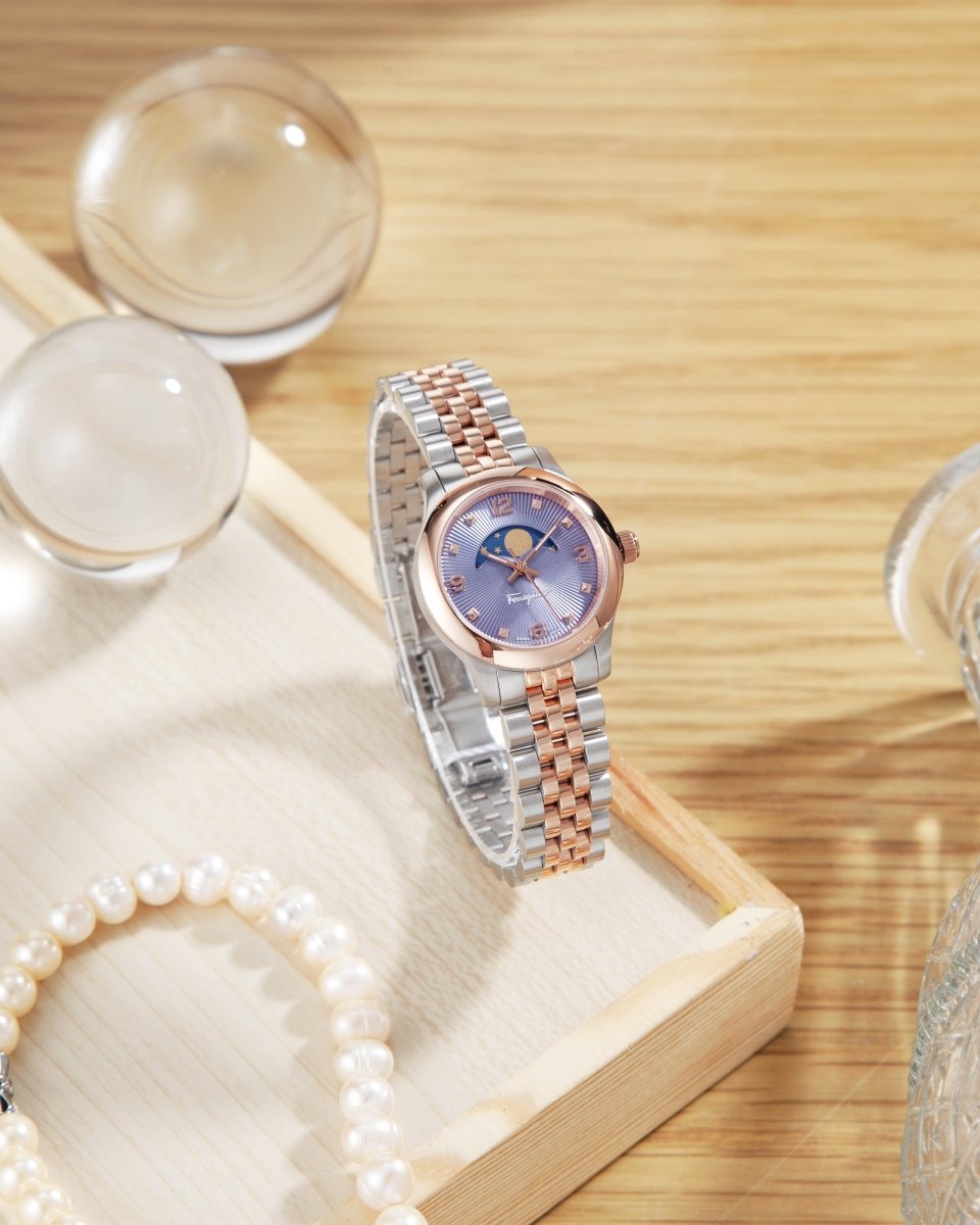 FERRAGAMO Đồng Hồ Nữ Duo Moonphase SFMN00322 - L&M Luxury Timepieces