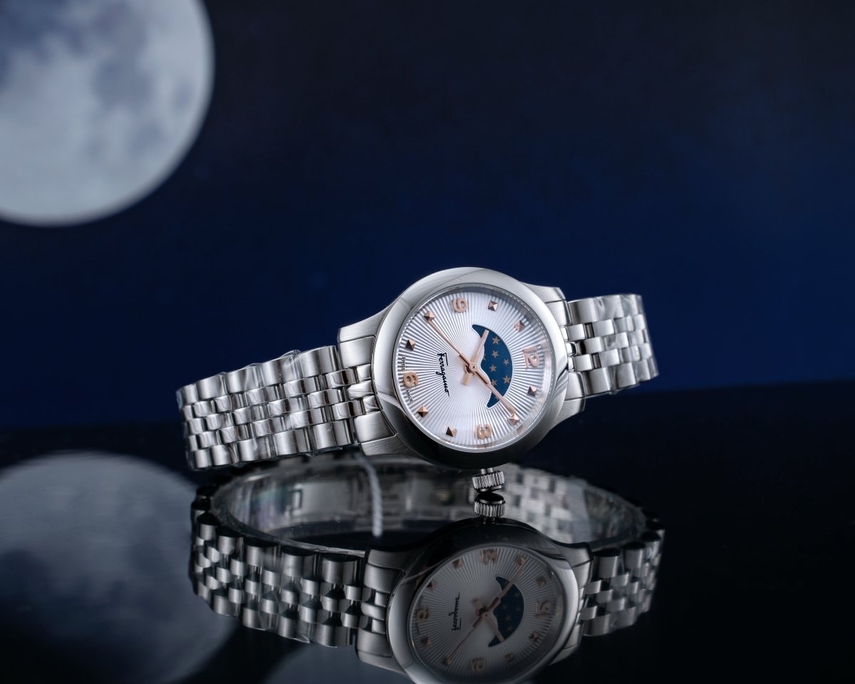 FERRAGAMO Đồng Hồ Nữ Duo Moonphase SFMN00522 - L&M Luxury Timepieces
