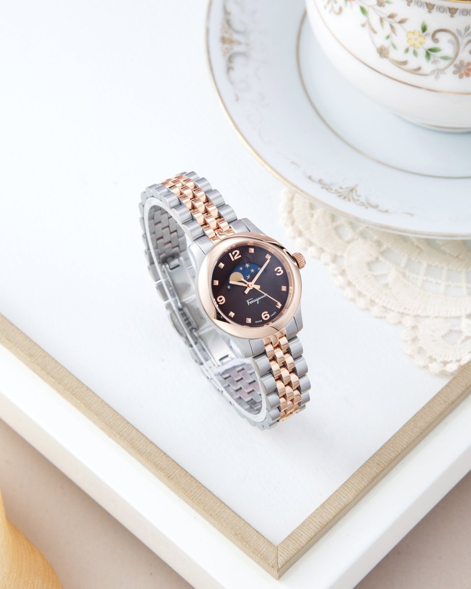 FERRAGAMO Đồng Hồ Nữ Duo Moonphase SFMN00622 - L&M Luxury Timepieces