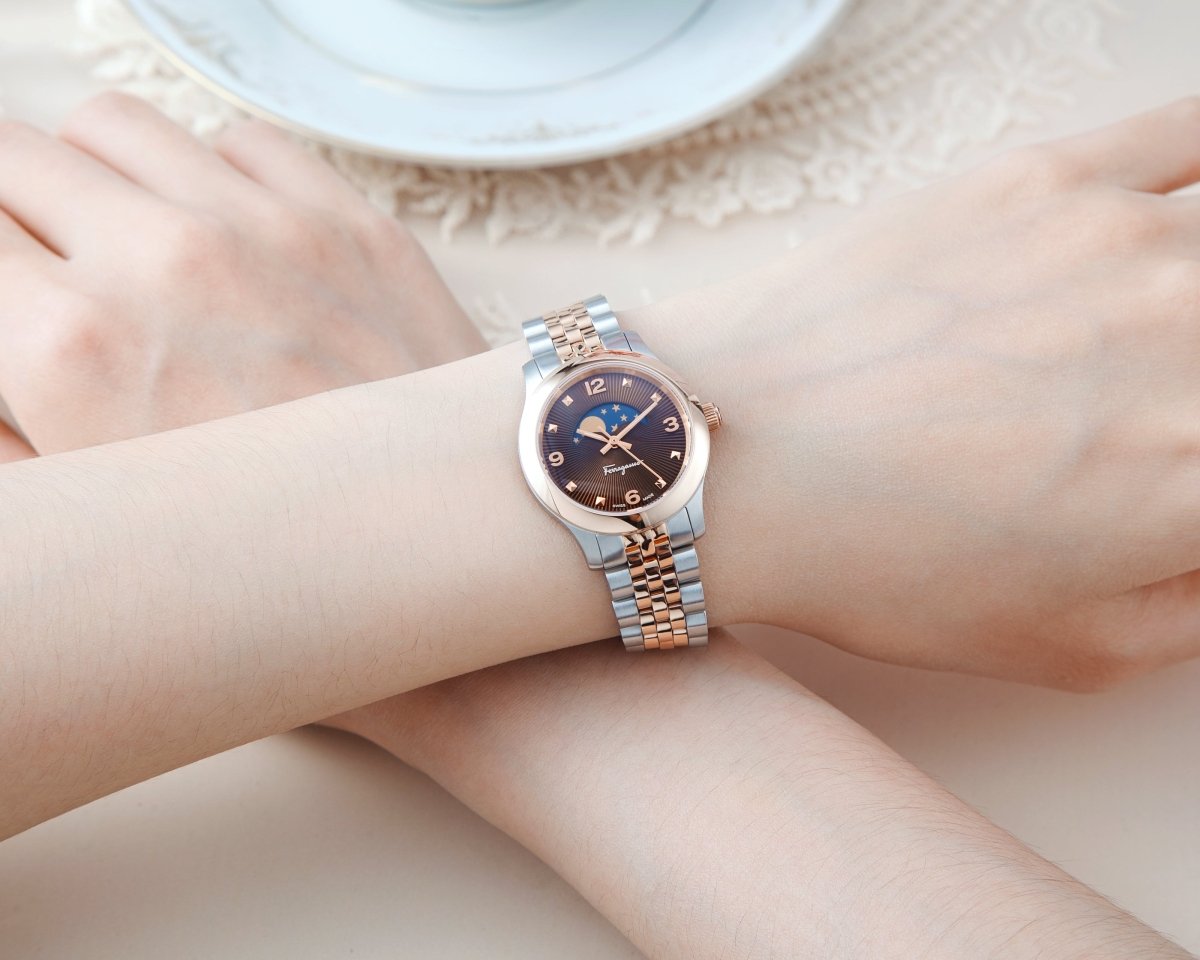 FERRAGAMO Đồng Hồ Nữ Duo Moonphase SFMN00622 - L&M Luxury Timepieces