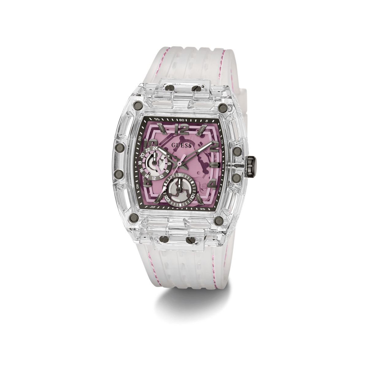 GUESS Đồng Hồ Nam Sporting Pink GW0032G4 - L&M Luxury Timepieces