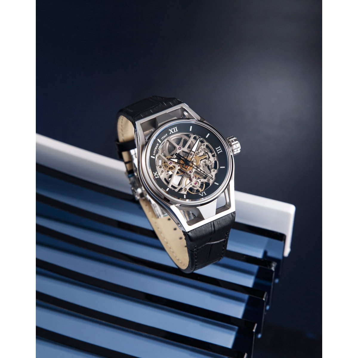 LOCMAN Đồng Hồ Nam Montecristo Skeleton Automatic 0538A01S-00BKGYPK - L&M Luxury Timepieces
