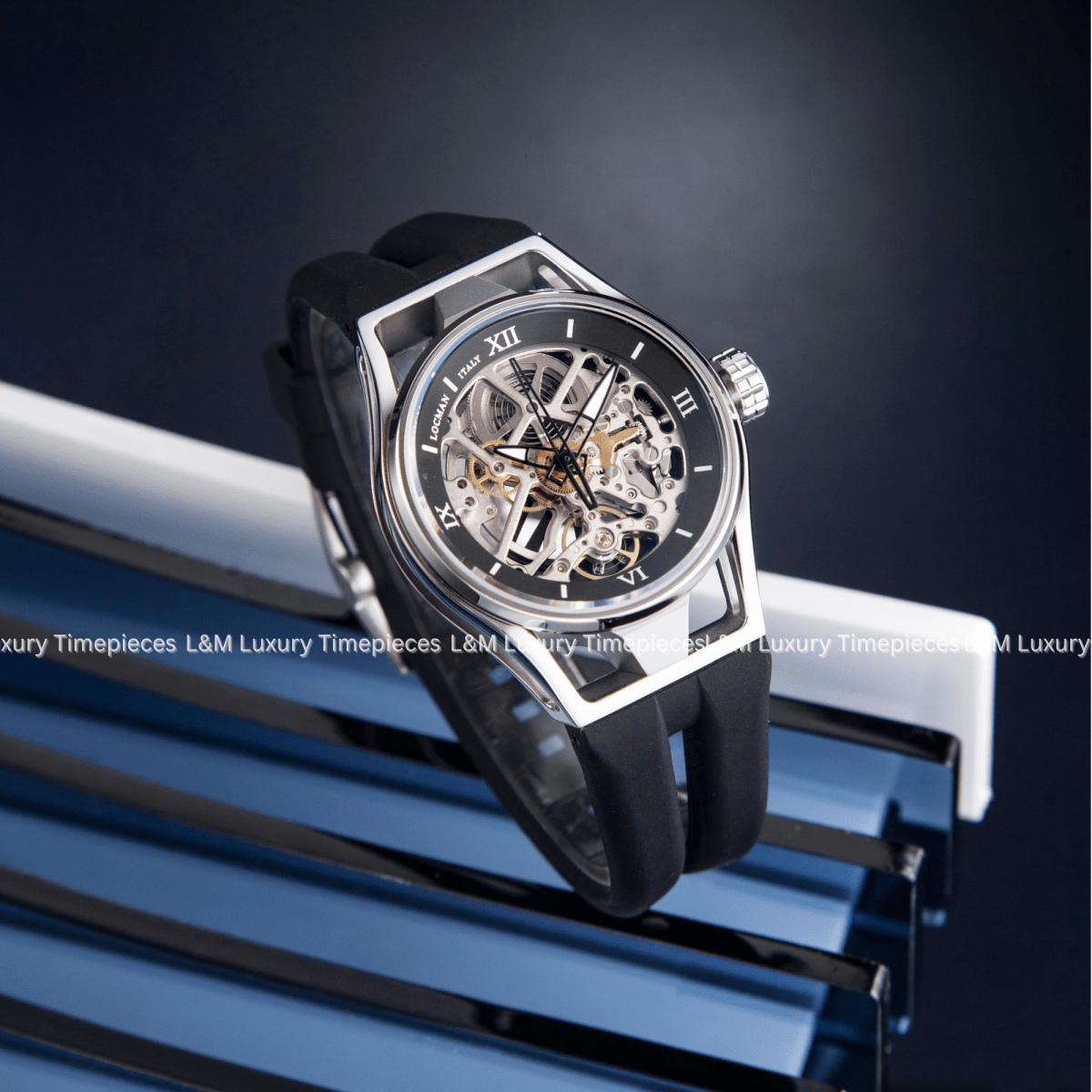 LOCMAN Đồng Hồ Nam Montecristo Skeleton Automatic 0538A01S - 00bkgysik - L&M Luxury Timepieces