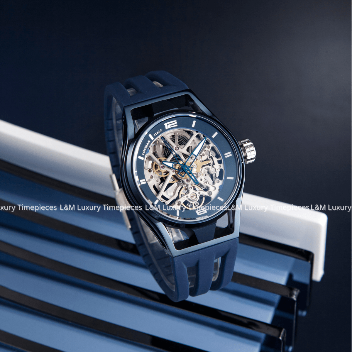 LOCMAN Đồng Hồ Nam Montecristo Skeleton Automatic 0538B02S - blblsksb - L&M Luxury Timepieces