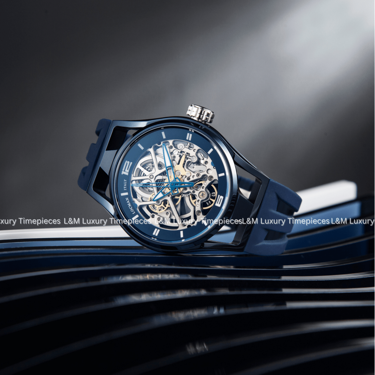 LOCMAN Đồng Hồ Nam Montecristo Skeleton Automatic 0538B02S - blblsksb - L&M Luxury Timepieces