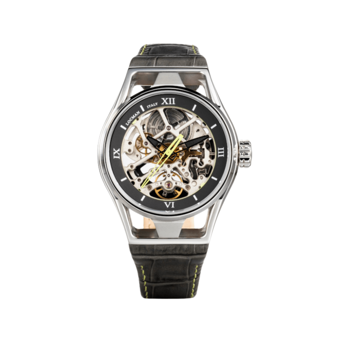 LOCMAN Đồng Hồ Nam Montecristo Skeleton Automatic <meta charset="utf - 8"> <span>0538A07S - 00GYLIPAU</span> - L&M Luxury Timepieces