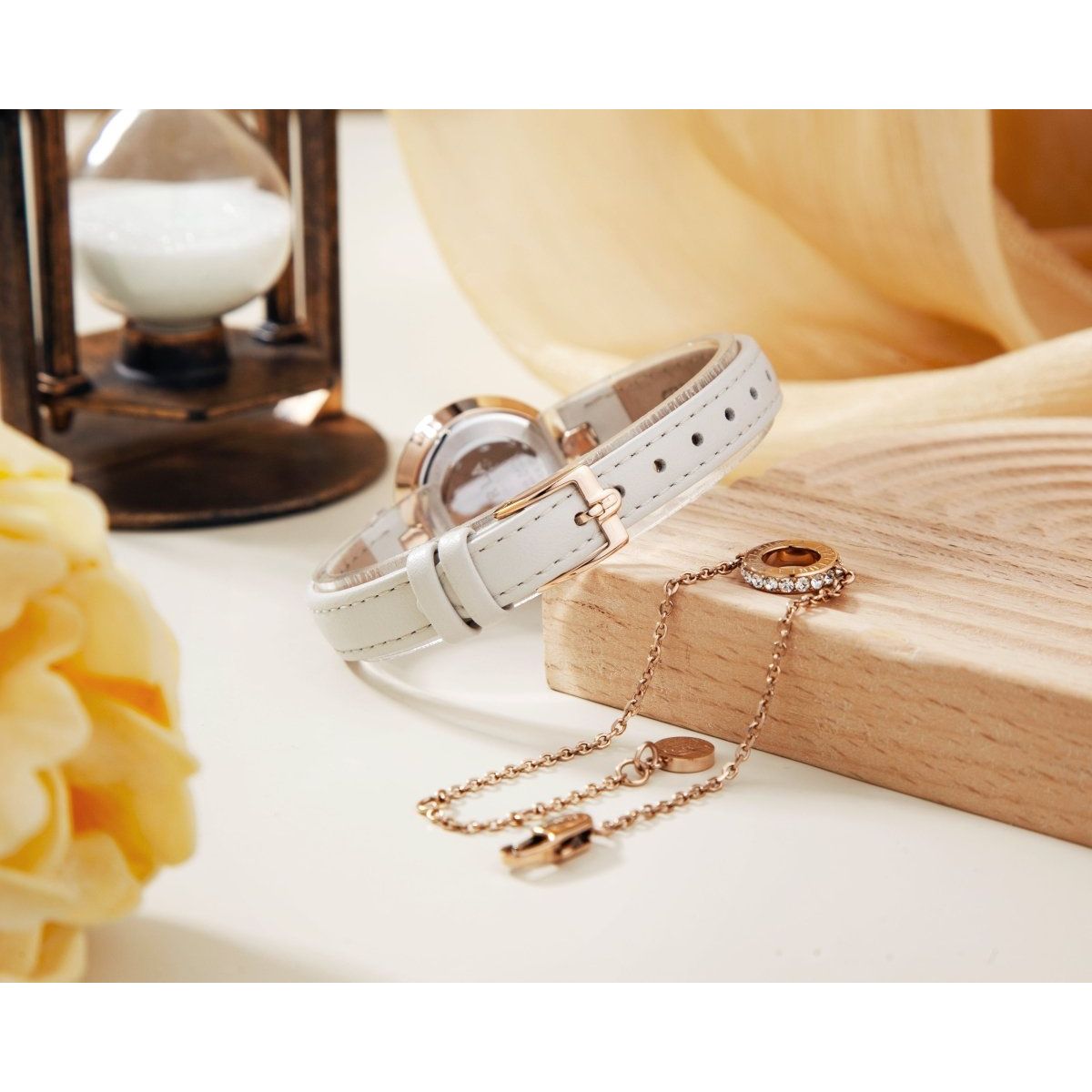 FURLA Logo Links Rose Gold Gift Set FGWJ001BU - L&M Luxury Timepieces