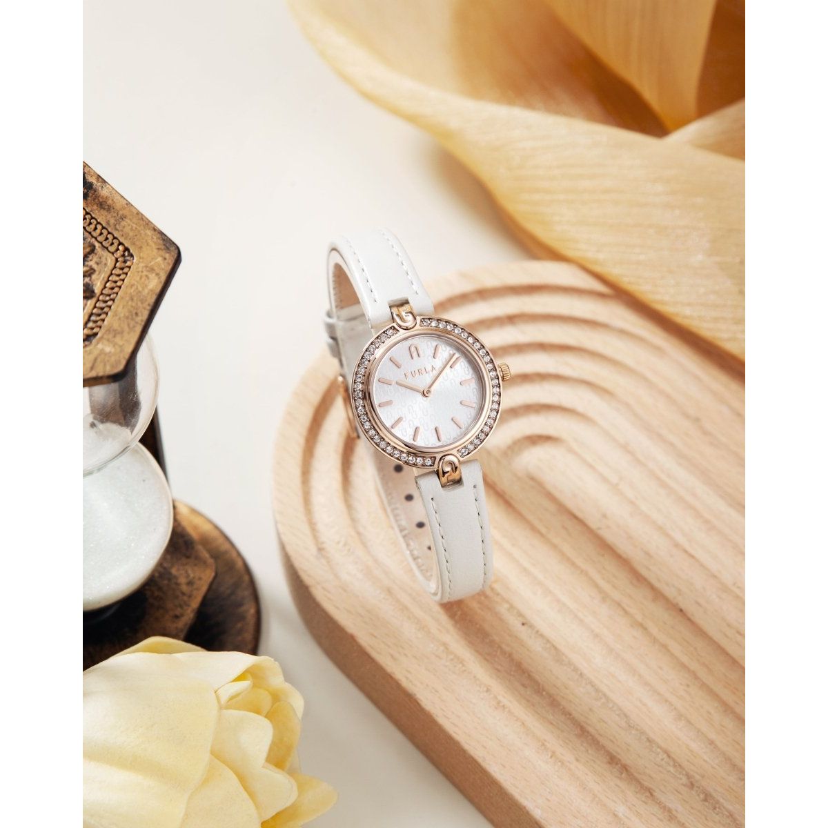 FURLA Logo Links Rose Gold Gift Set FGWJ001BU - L&M Luxury Timepieces