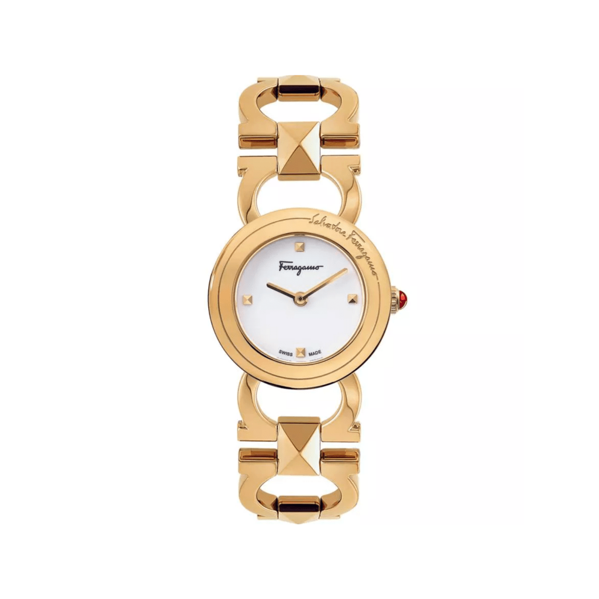 Salvatore Ferragamo Double Gancini Stud - L&M Luxury Timepieces