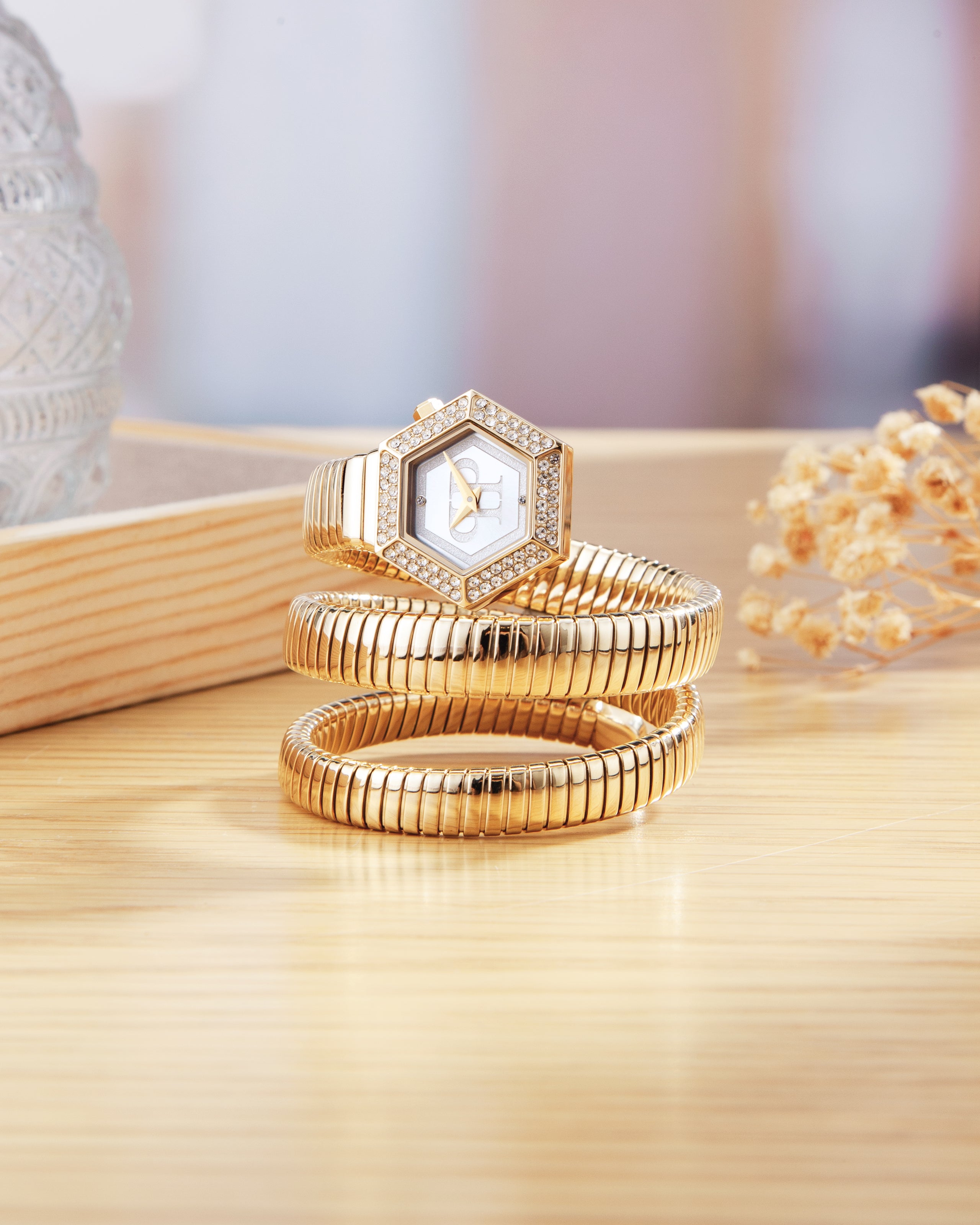 Đồng Hồ Nữ Snake Hexagon Ladies