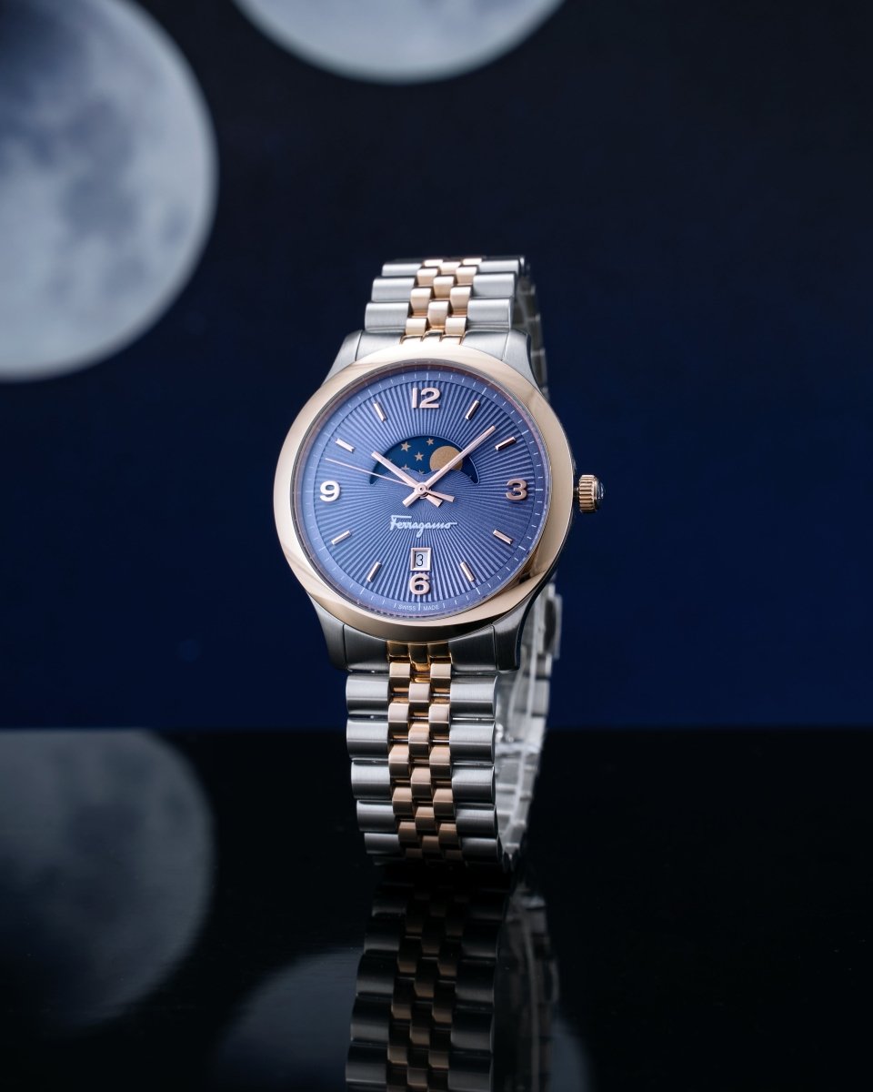 FERRAGAMO Đồng Hồ Nam Duo Moonphase SFMO00322 - L&M Luxury Timepieces