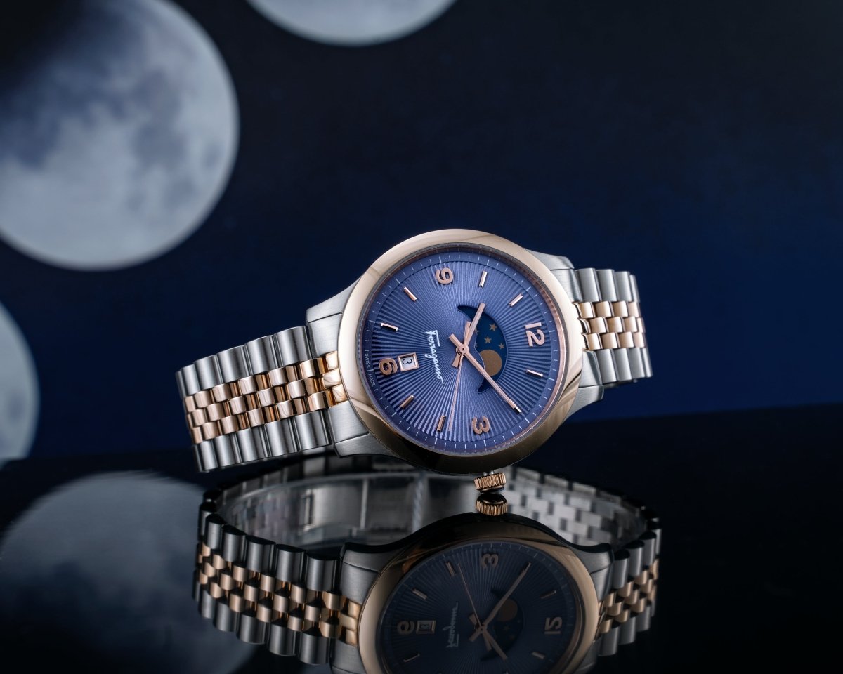 FERRAGAMO Đồng Hồ Nam Duo Moonphase SFMO00322 - L&M Luxury Timepieces