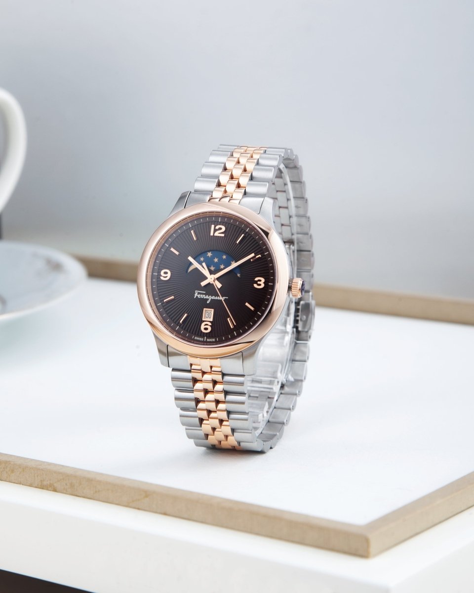 FERRAGAMO Đồng Hồ Nam Duo Moonphase SFMO00622 - L&M Luxury Timepieces