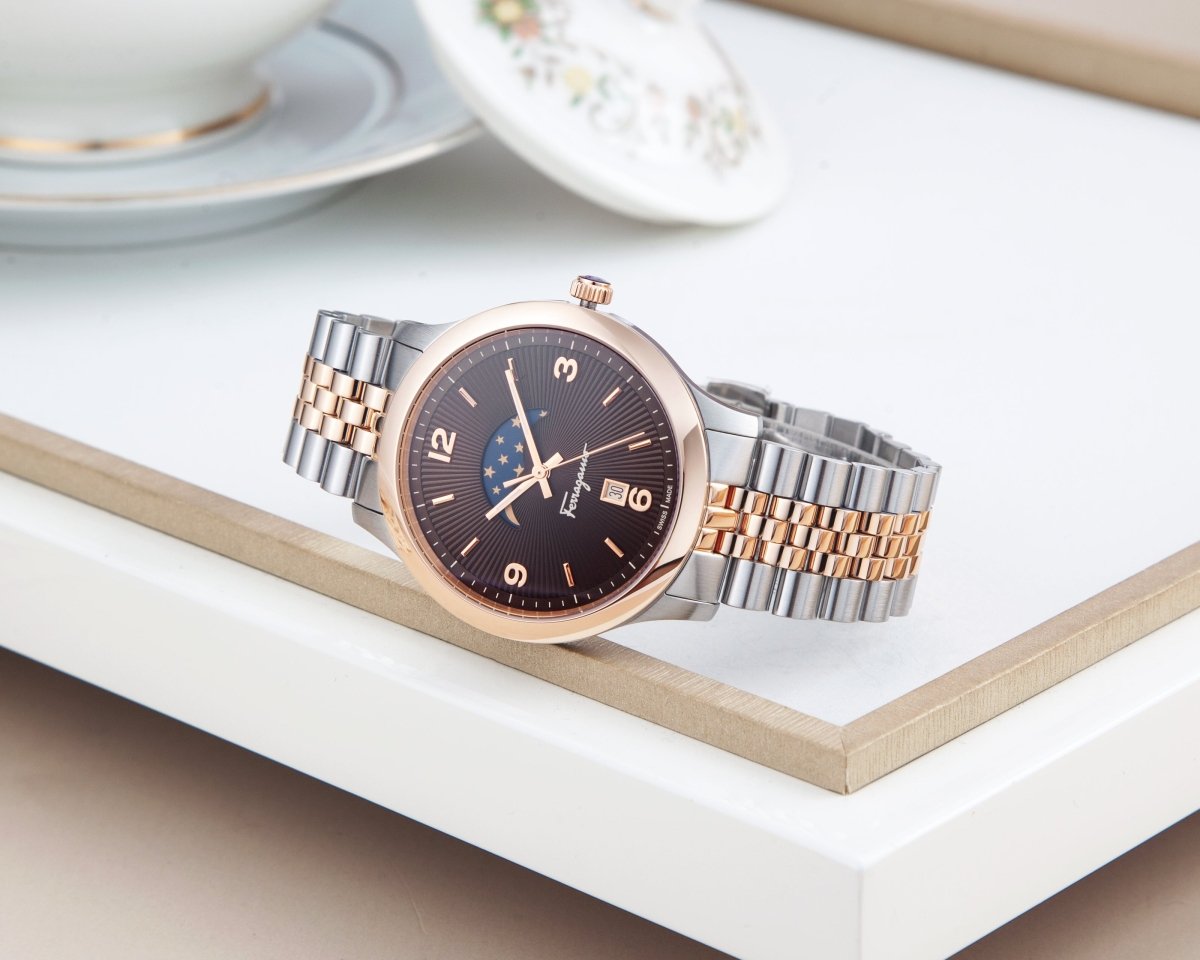 FERRAGAMO Đồng Hồ Nam Duo Moonphase SFMO00622 - L&M Luxury Timepieces