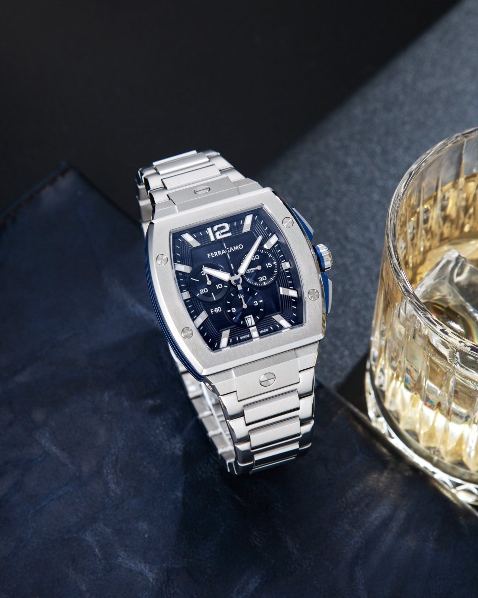 FERRAGAMO Đồng Hồ Nam F - 8 Tonneau SFKE00724 - L&M Luxury Timepieces