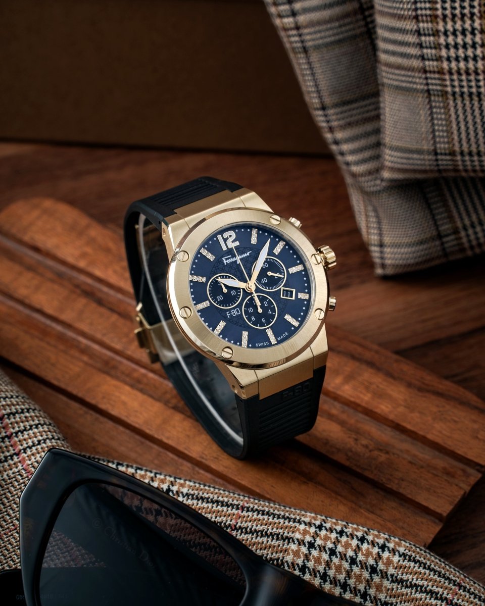 FERRAGAMO Đồng Hồ Nam F-80 Diamond SFUP00122 - L&M Luxury Timepieces