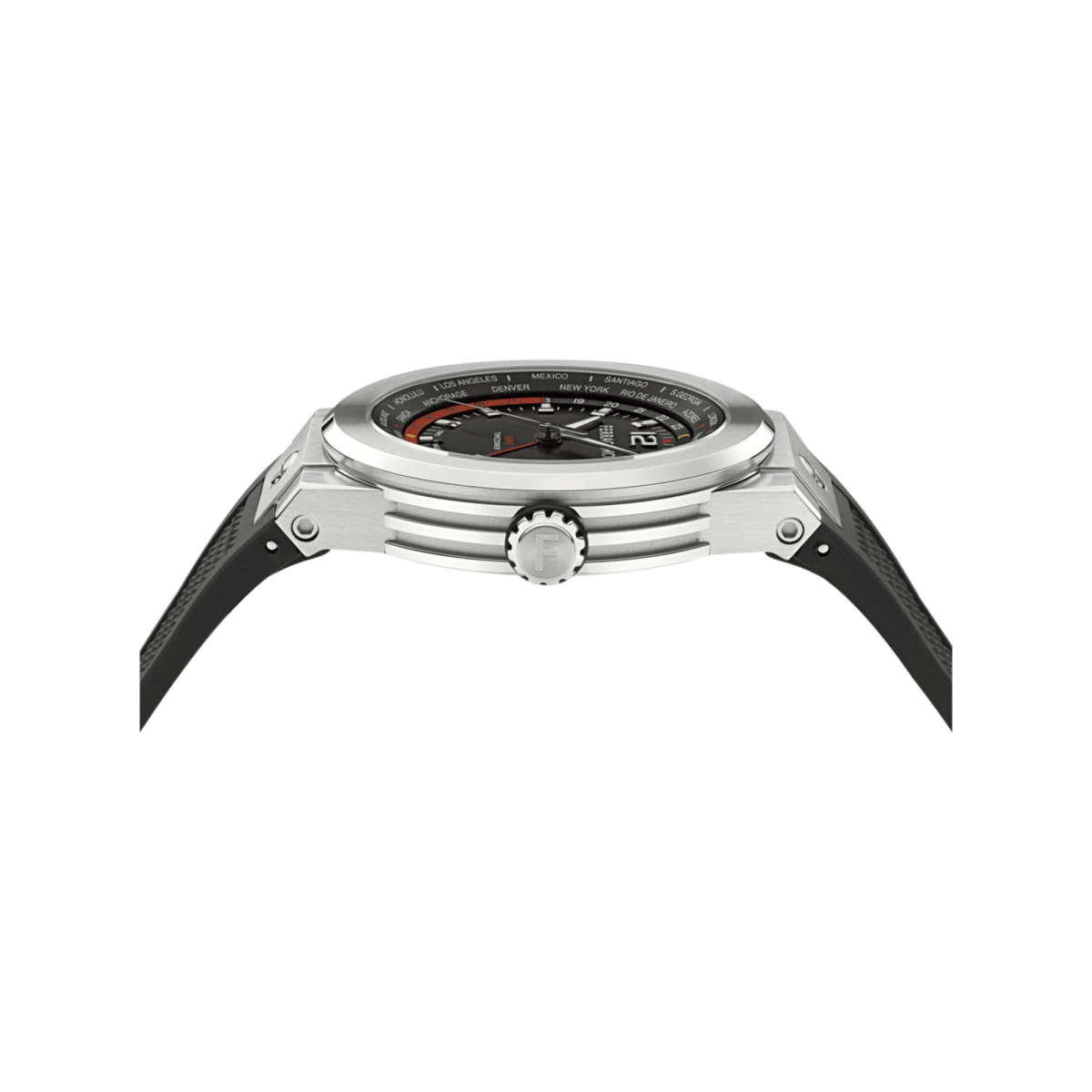 FERRAGAMO Đồng Hồ Nam F-80 Gmt Worldtime SFHA00726 - L&M Luxury Timepieces