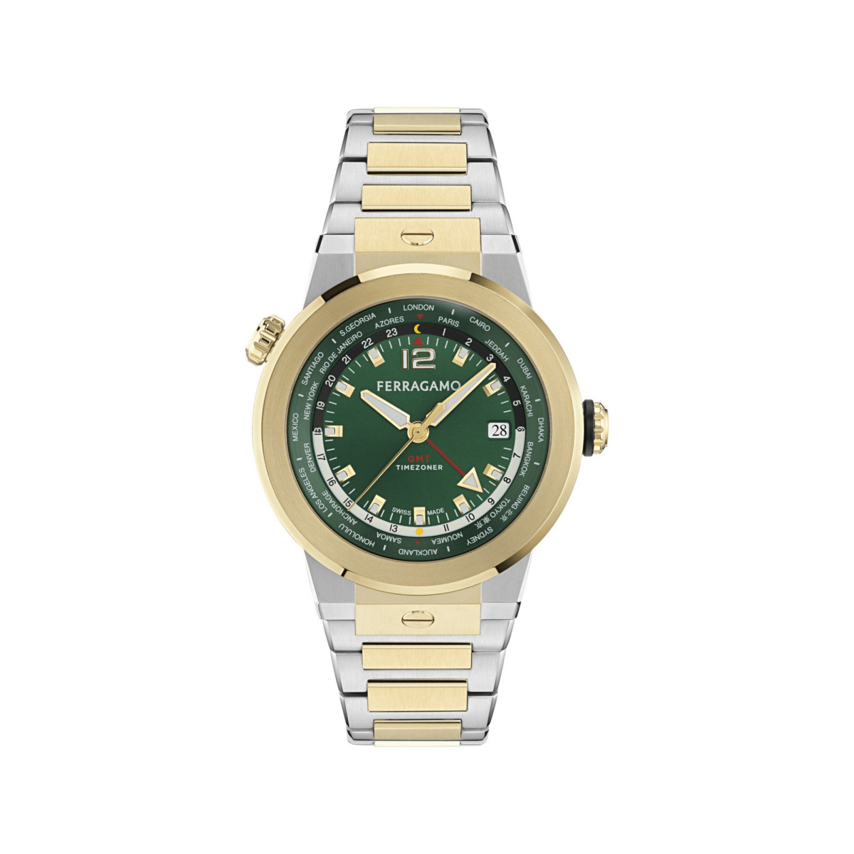 FERRAGAMO Đồng Hồ Nam F-80 Gmt Worldtime SFHA00926 - L&M Luxury Timepieces
