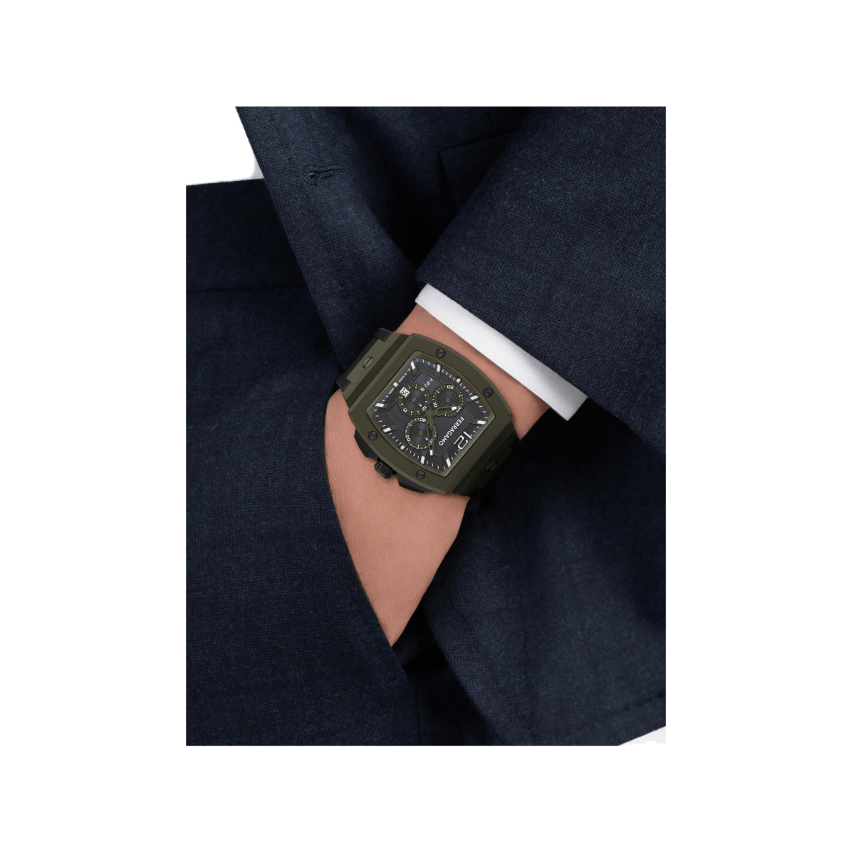 FERRAGAMO Đồng Hồ Nam F-80 Tonneau Chr SFKE01026 - L&M Luxury Timepieces