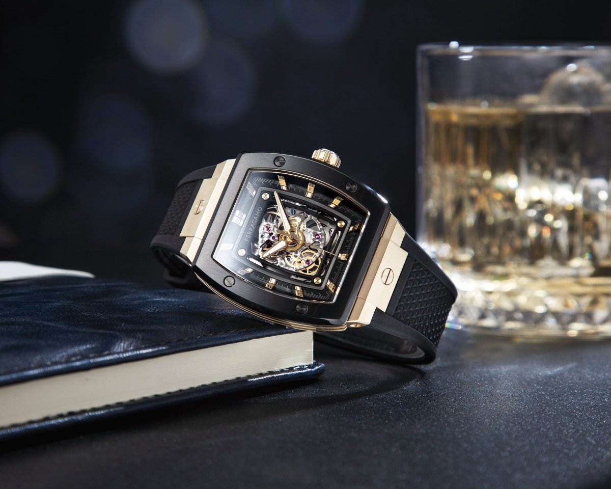 FERRAGAMO Đồng Hồ Nam F8 Tonneau Skeleton SFSU00324 - L&M Luxury Timepieces