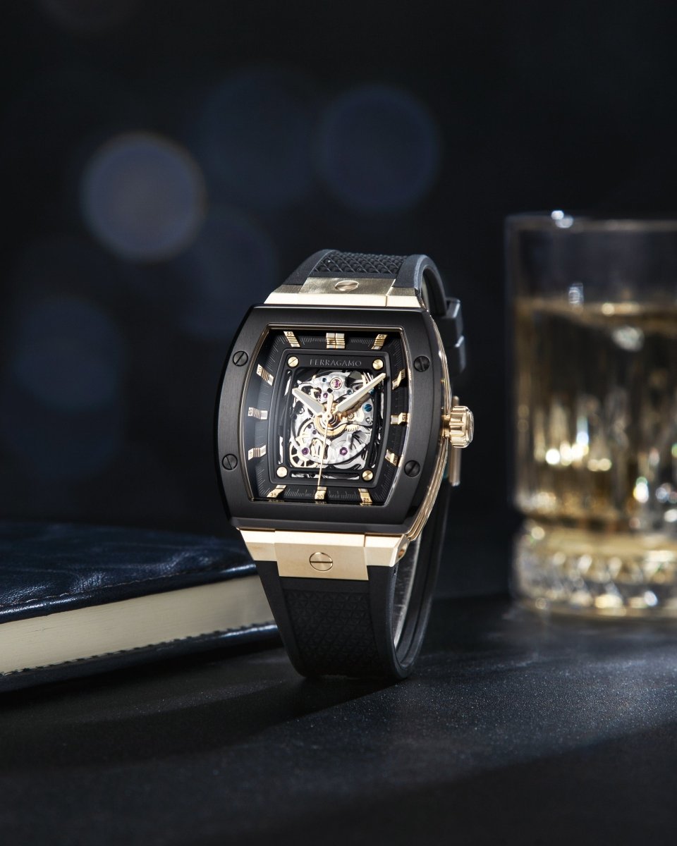FERRAGAMO Đồng Hồ Nam F8 Tonneau Skeleton SFSU00324 - L&M Luxury Timepieces
