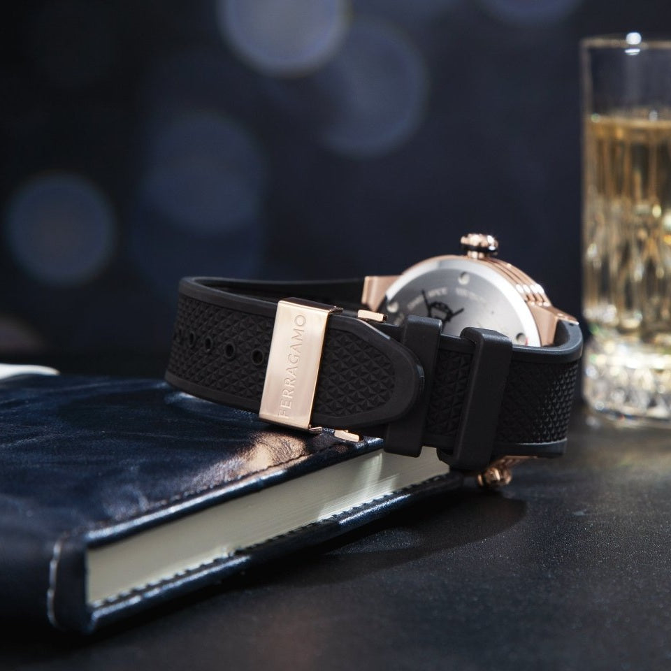 FERRAGAMO Đồng Hồ Nam F8 Worldtime Gmt SFHA00324 - L&M Luxury Timepieces