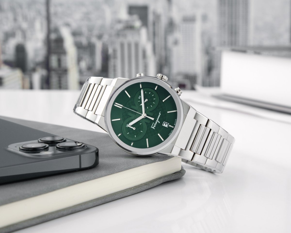 FERRAGAMO Đồng Hồ Nam Sapphire Chrono SFME00421 - L&M Luxury Timepieces