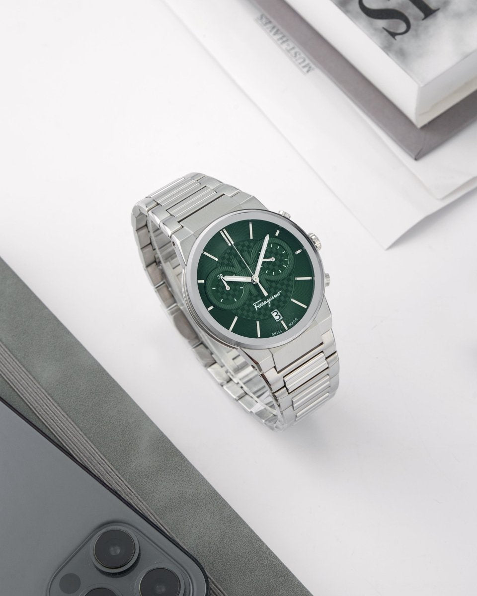FERRAGAMO Đồng Hồ Nam Sapphire Chrono SFME00421 - L&M Luxury Timepieces